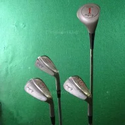 JUNIOR Ben Hogan Radial Jr 1 Wood, 7, 9 & EW Irons Steel Junior SET OF 4