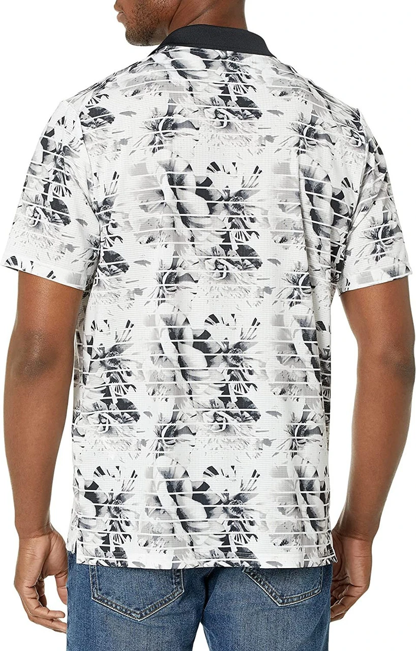 Oakley Men's Azalea Print Golf Polo Shirt - Image 3