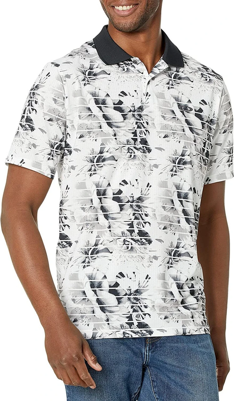 Oakley Men's Azalea Print Golf Polo Shirt - Image 2