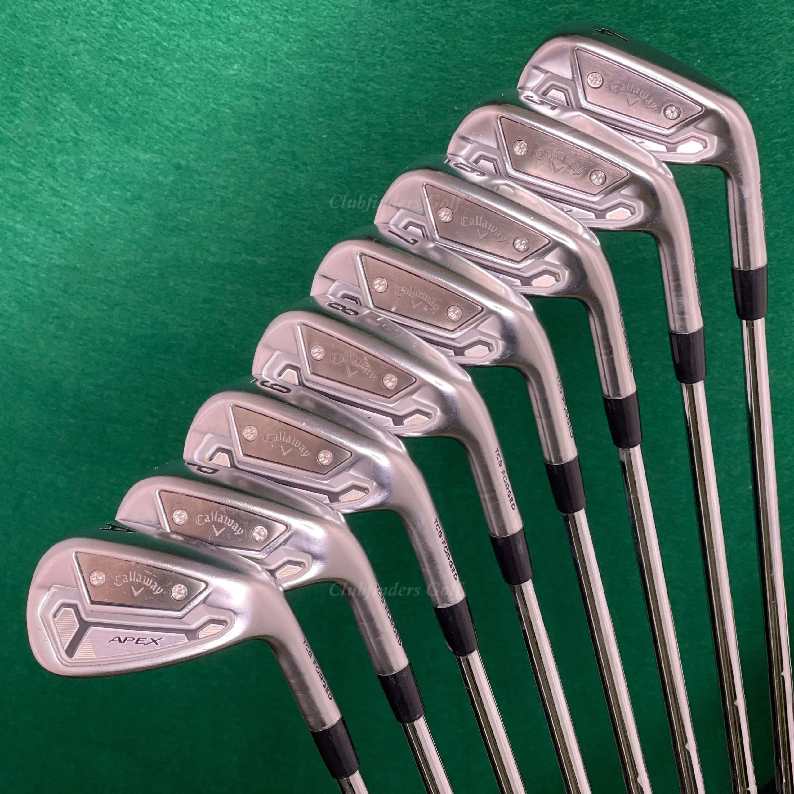 Callaway Apex TCB Forged 4-AW Iron Set DG Tour Issue X100 Steel ExStiff