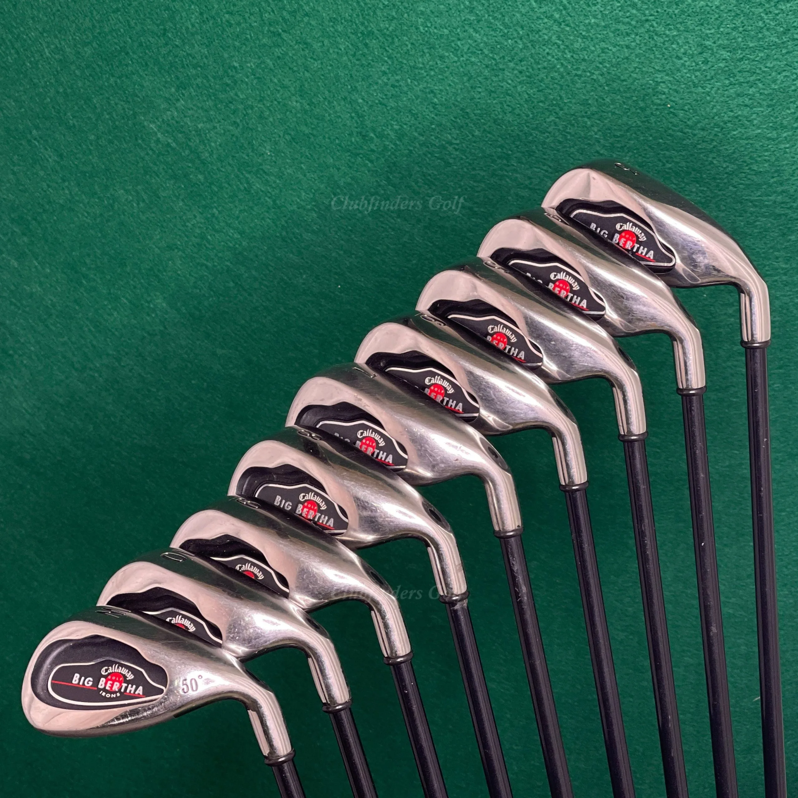 Callaway Big Bertha 2004 3-PW,GW Iron Set Factory RCH 75i Graphite Regular